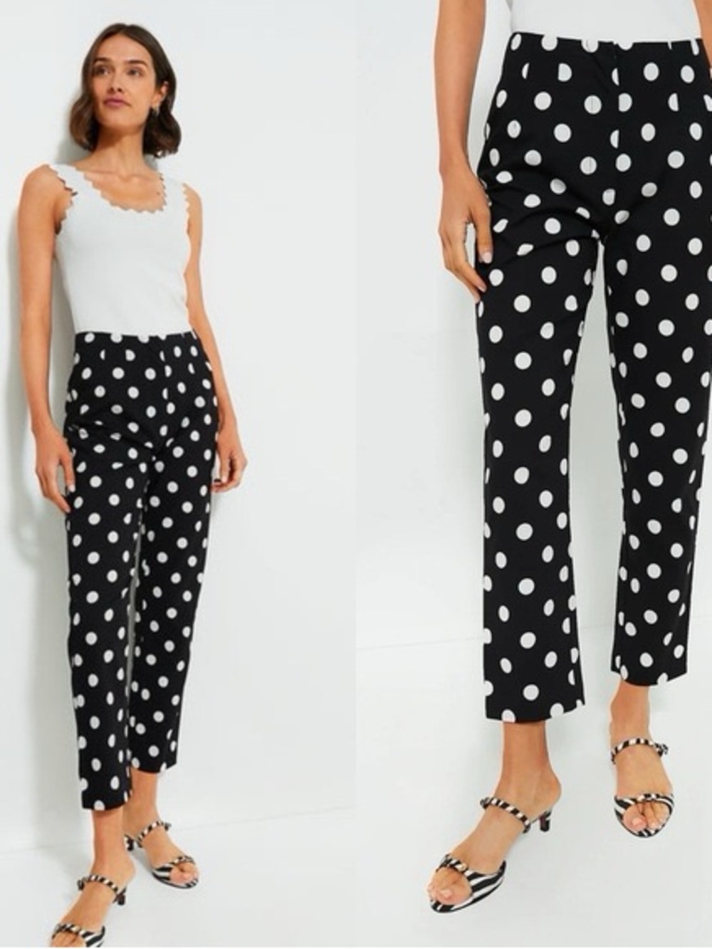 Tuckernuck Black & White Elodie Polka Dot Pants